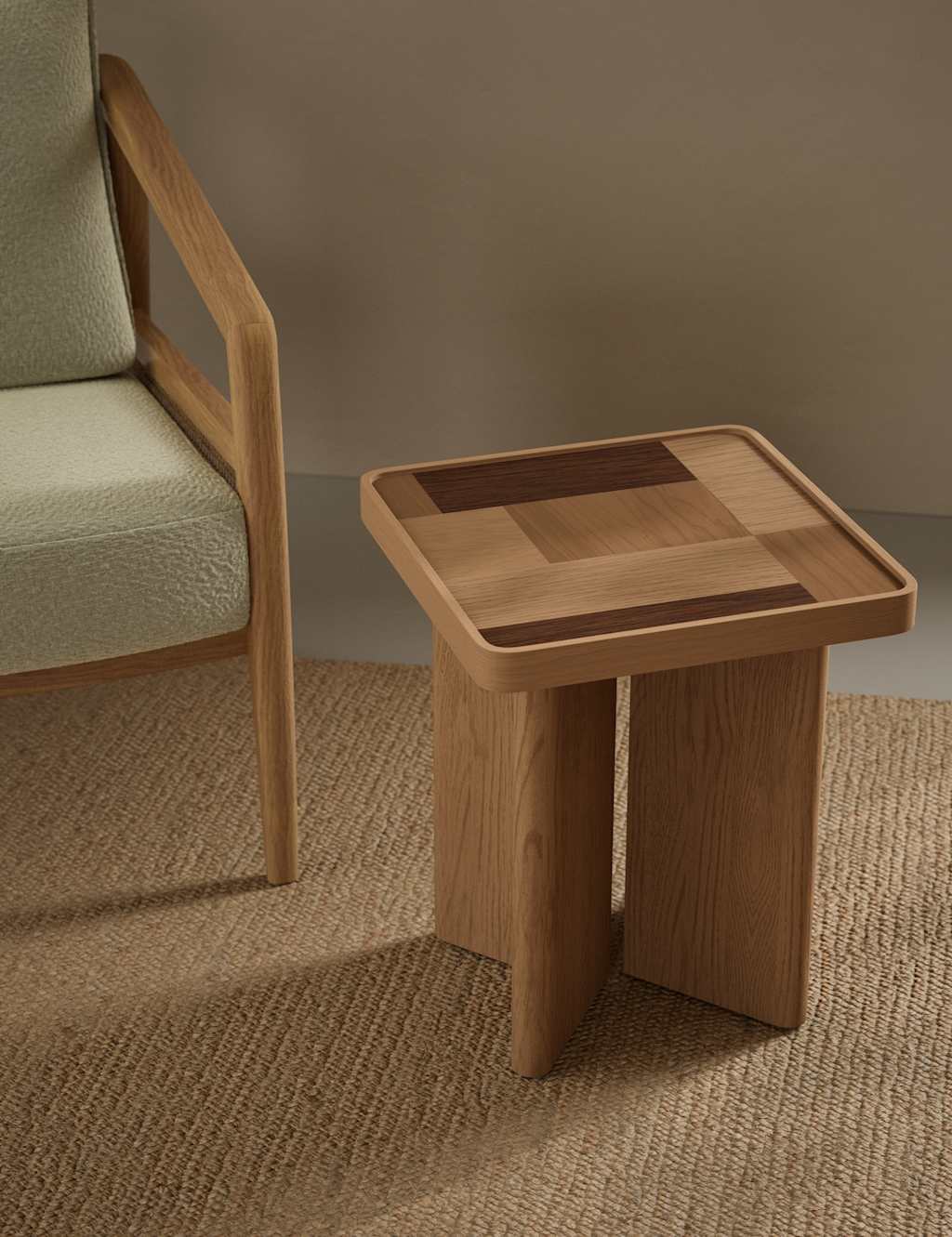 M&S Hugo Side Table Oak