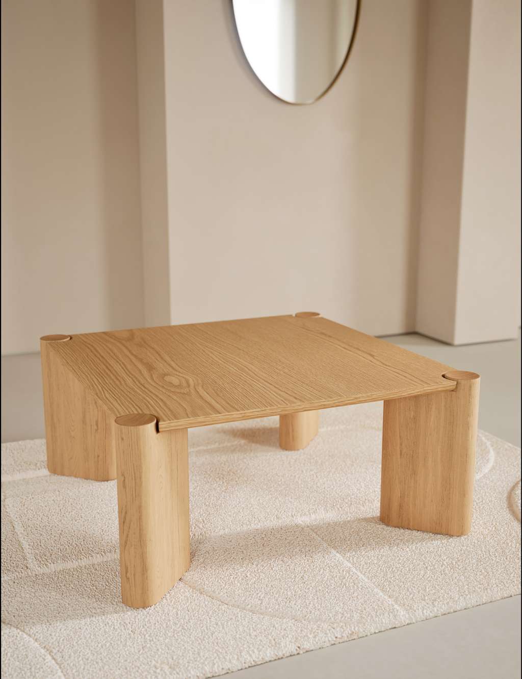 M&S Notched Oak Coffee Table