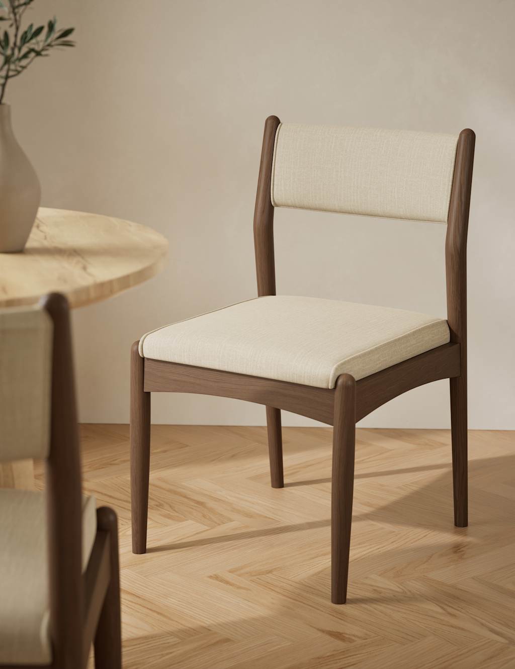 M&S Set of 2 Sherwood Dining Chairs Natural