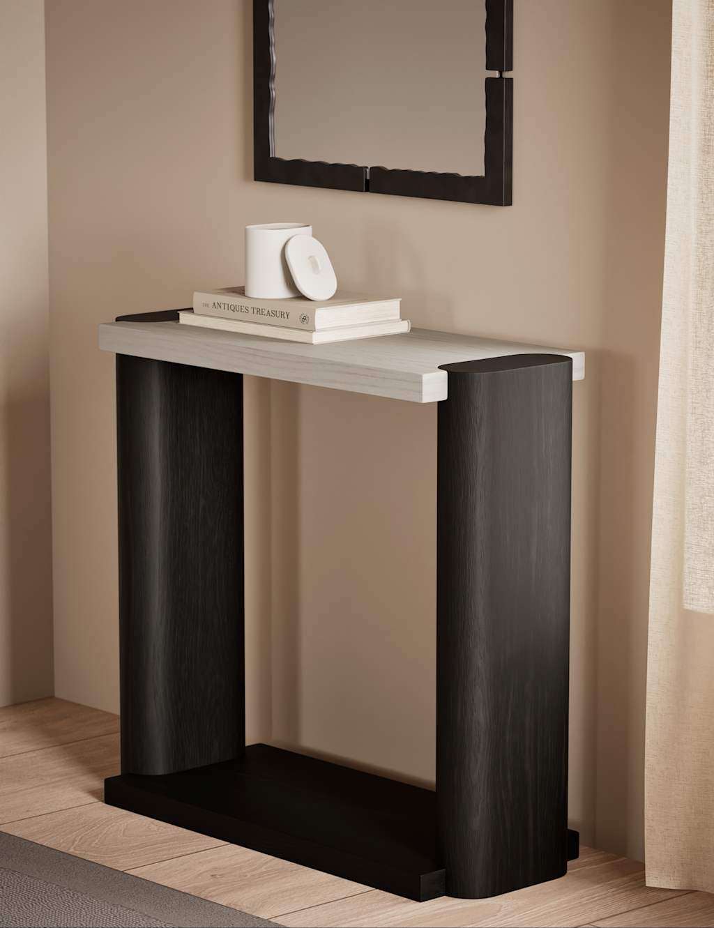 M&S X Kelly Hoppen Console Table Charcoal Mix