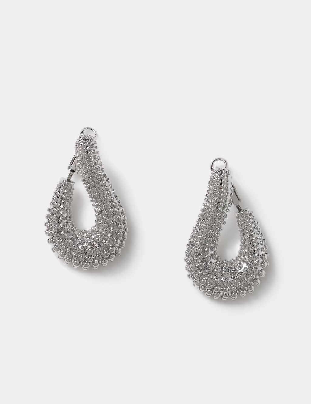 M&S Collection Women's Metal Hoop Earrings - Silver, Silver