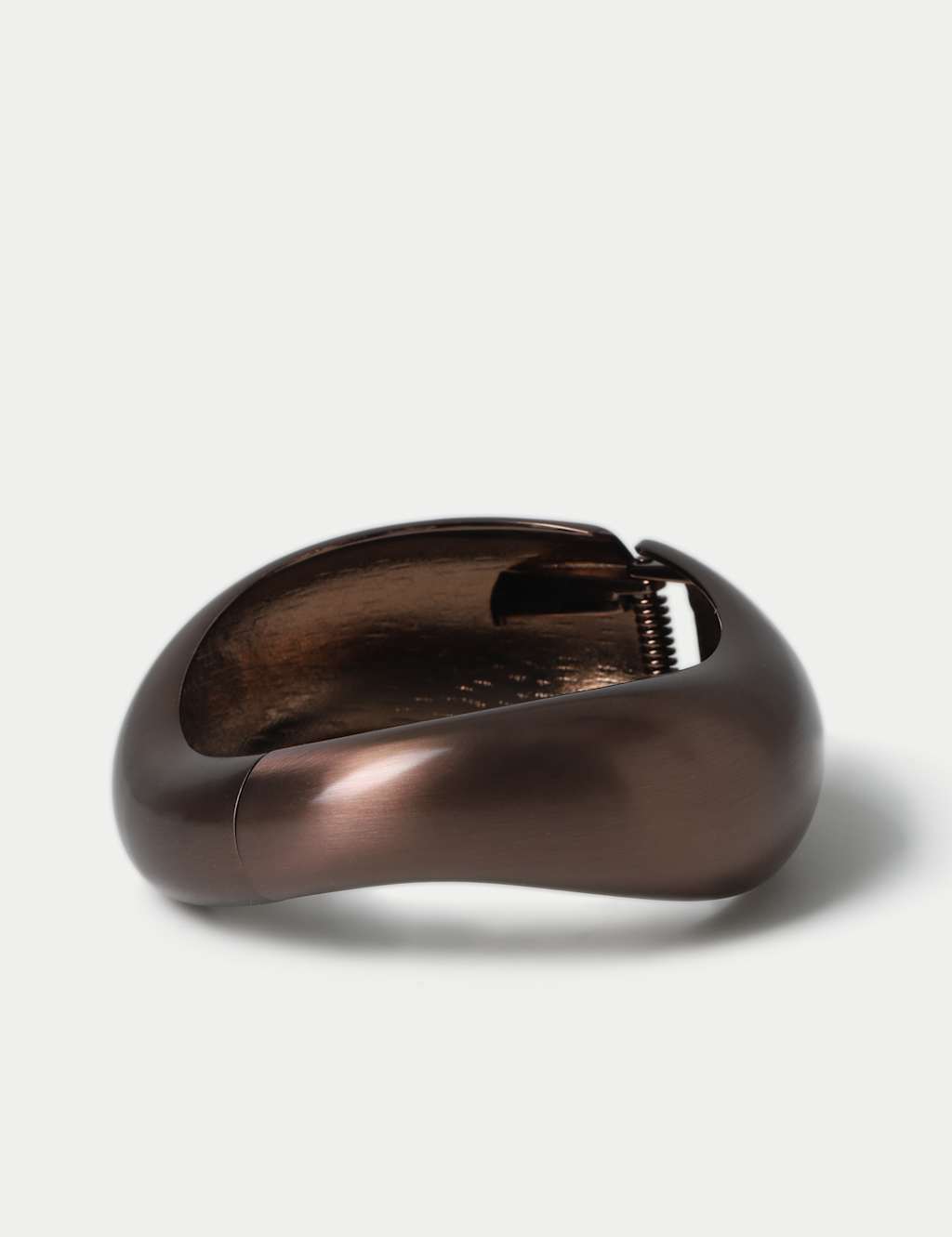 M&S Metal Hinged Bangle Wristwear Brown