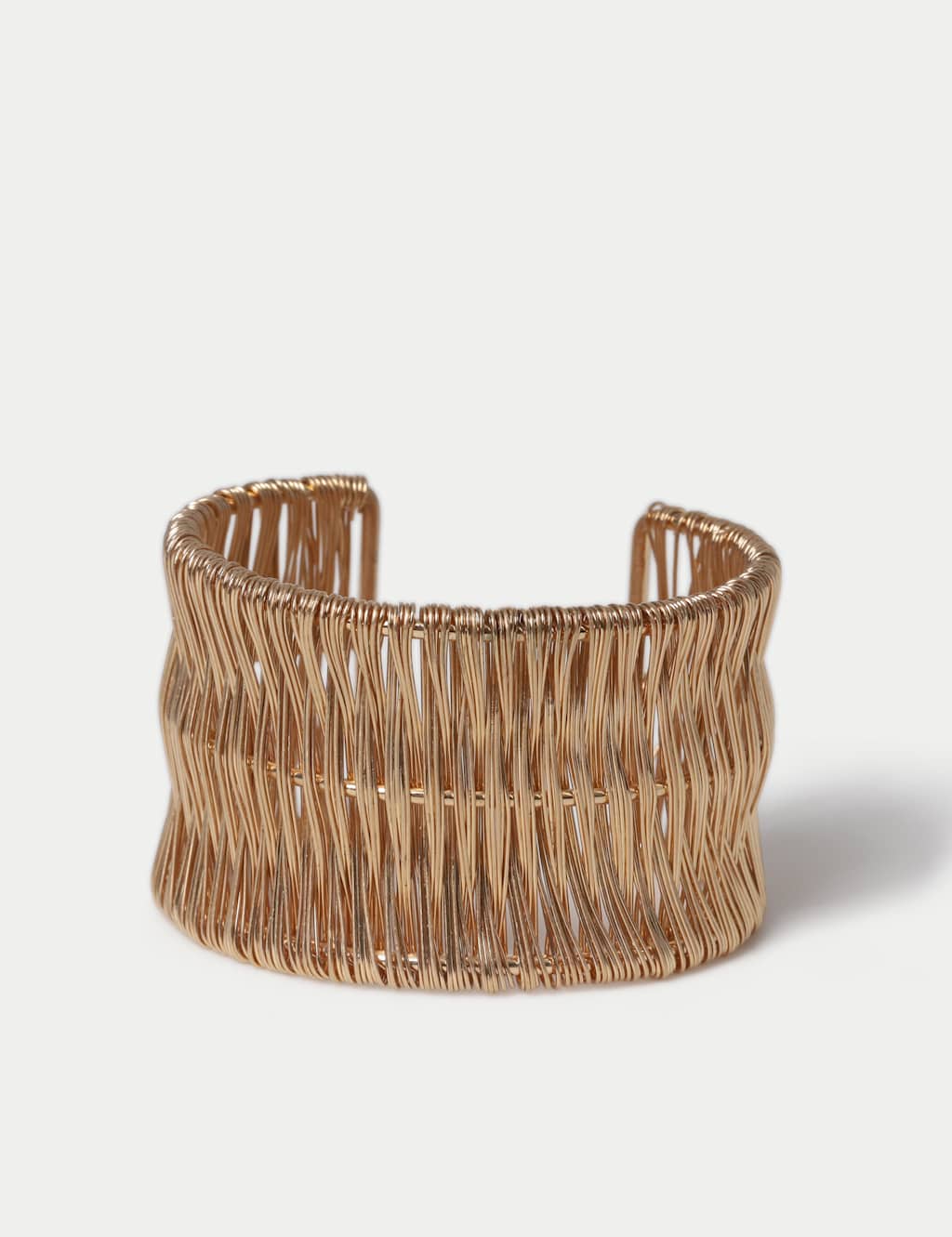 M&S Woven Cuff Bracelet Gold