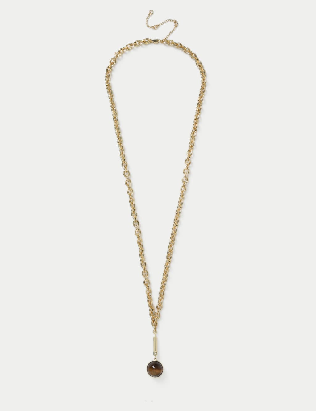 Autograph Autograph Natural Stone Long Pendant Nec Gold