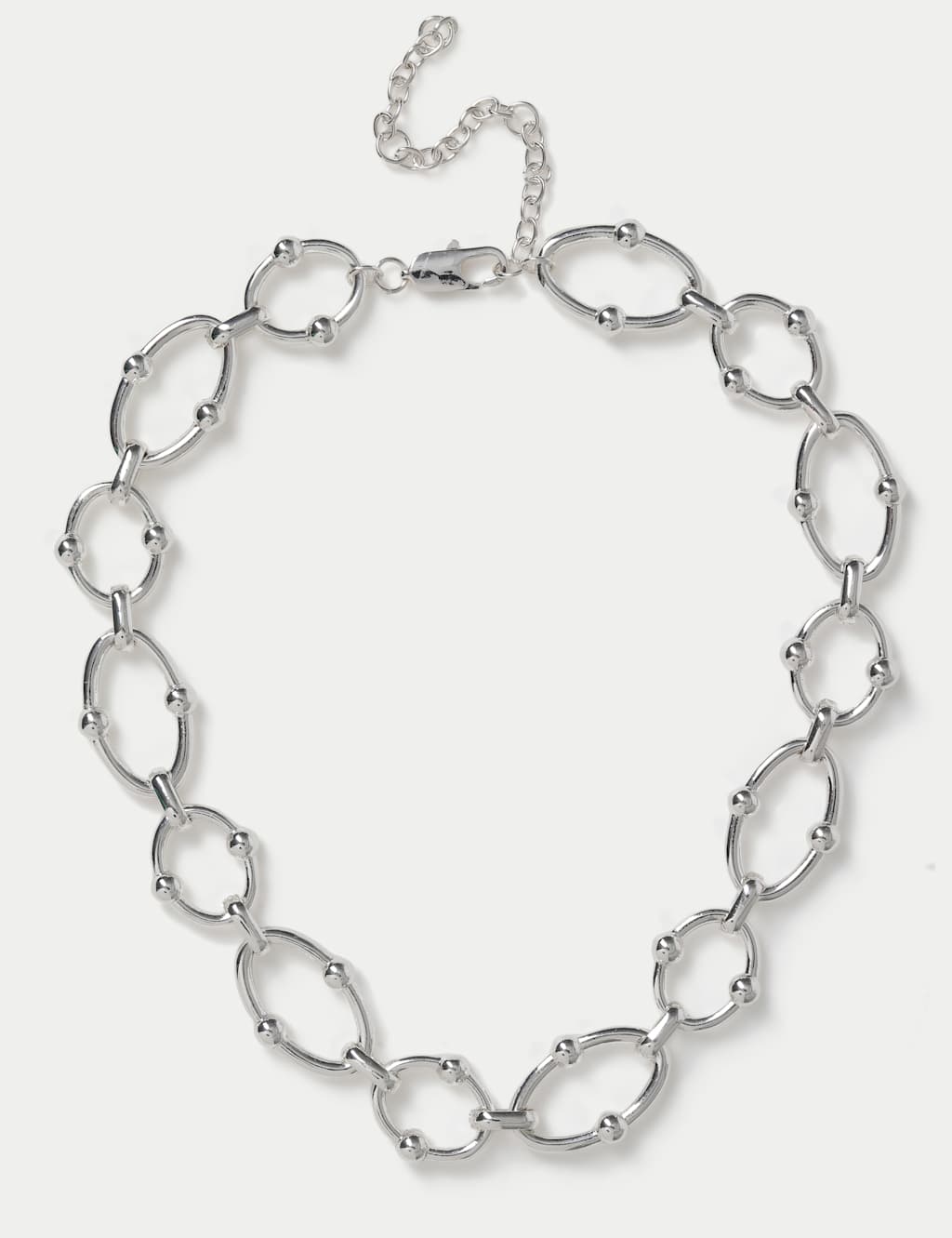 M&S Chunky Link Chain Necklace Silver