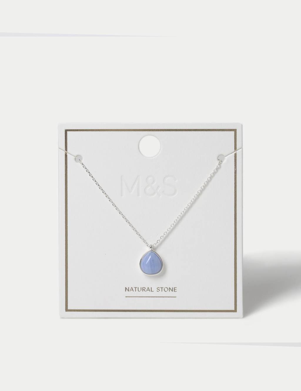 M&S Gifting Natural Stone Necklace Blue