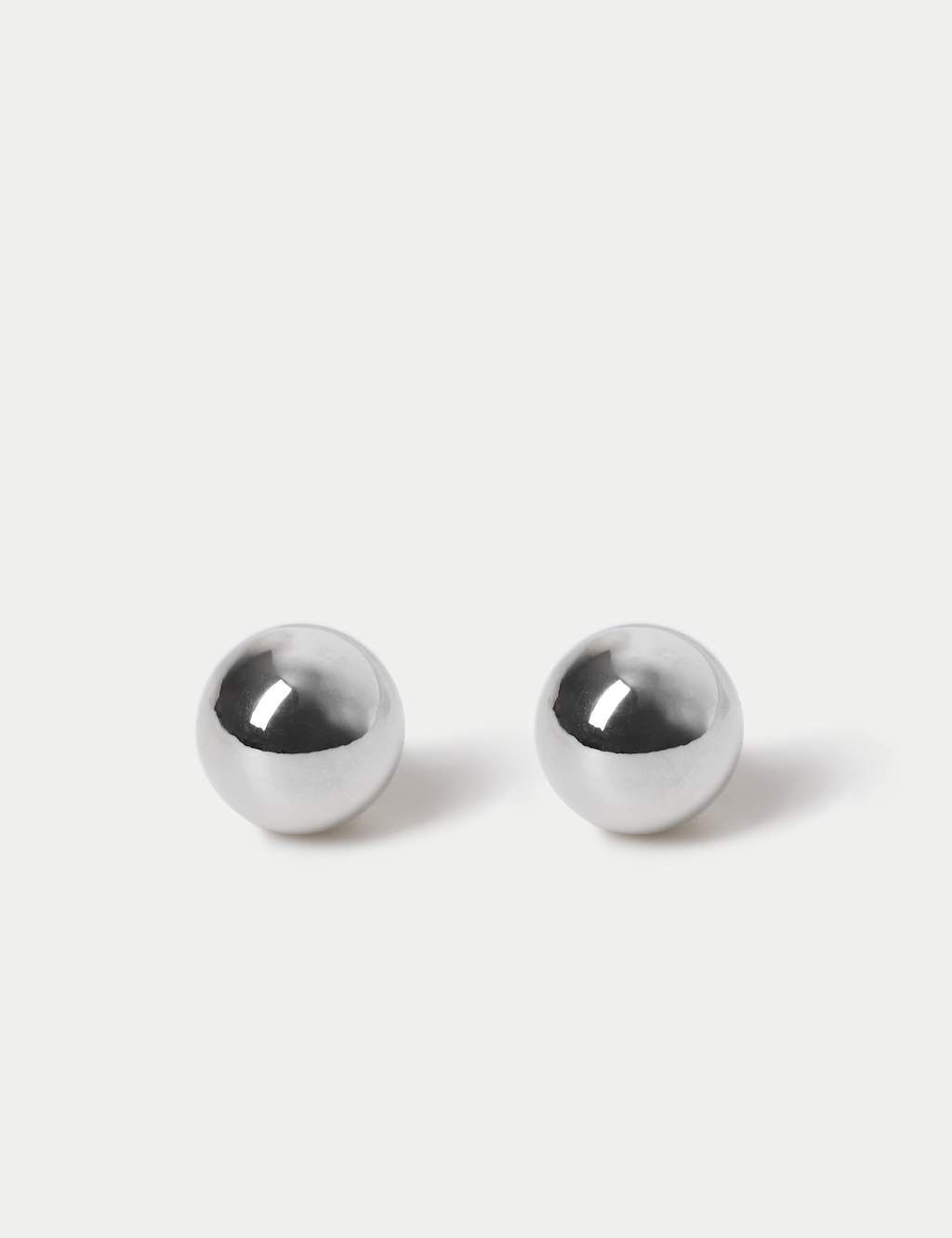 M&S Sphere Stud Earrings Silver