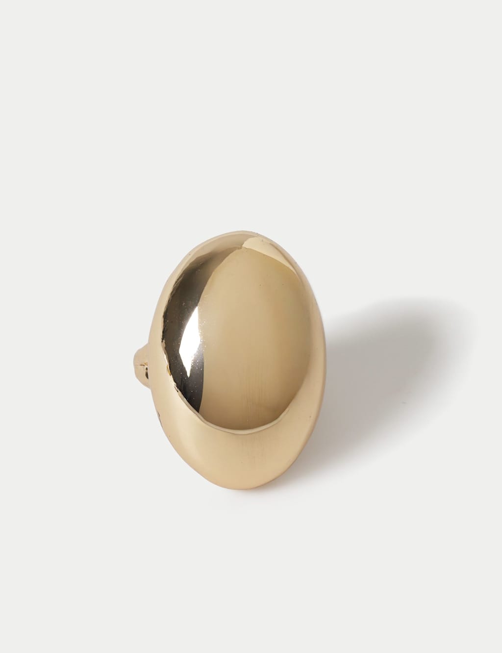 M&S Women's Dome Twist Ring - Small-Medium - Gold