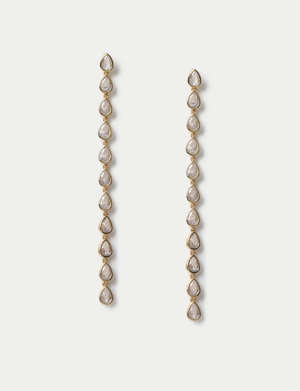 M&S Women's 18k Gold Plated Drop Earrings