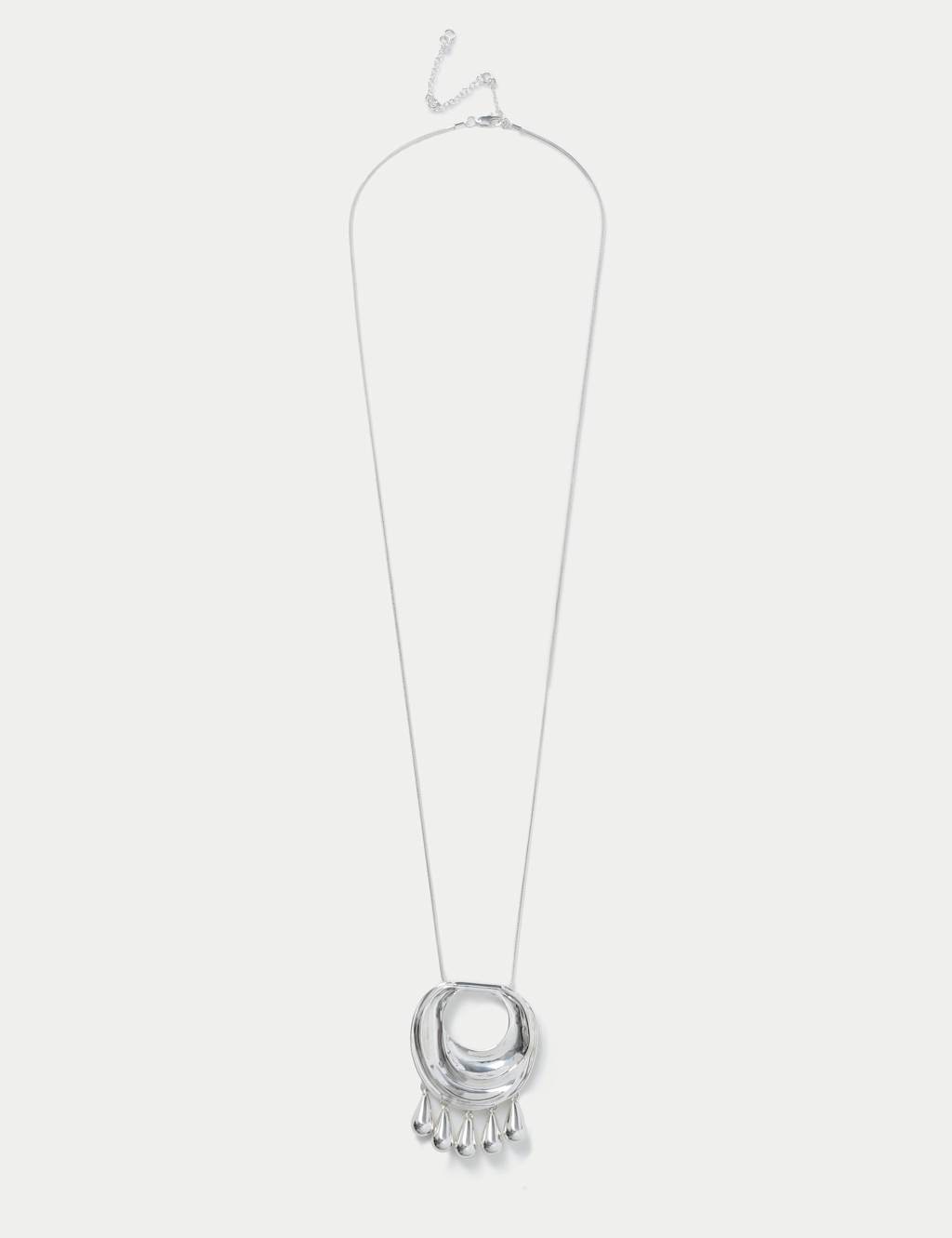 M&S Open Mini Droplet Pendant Silver