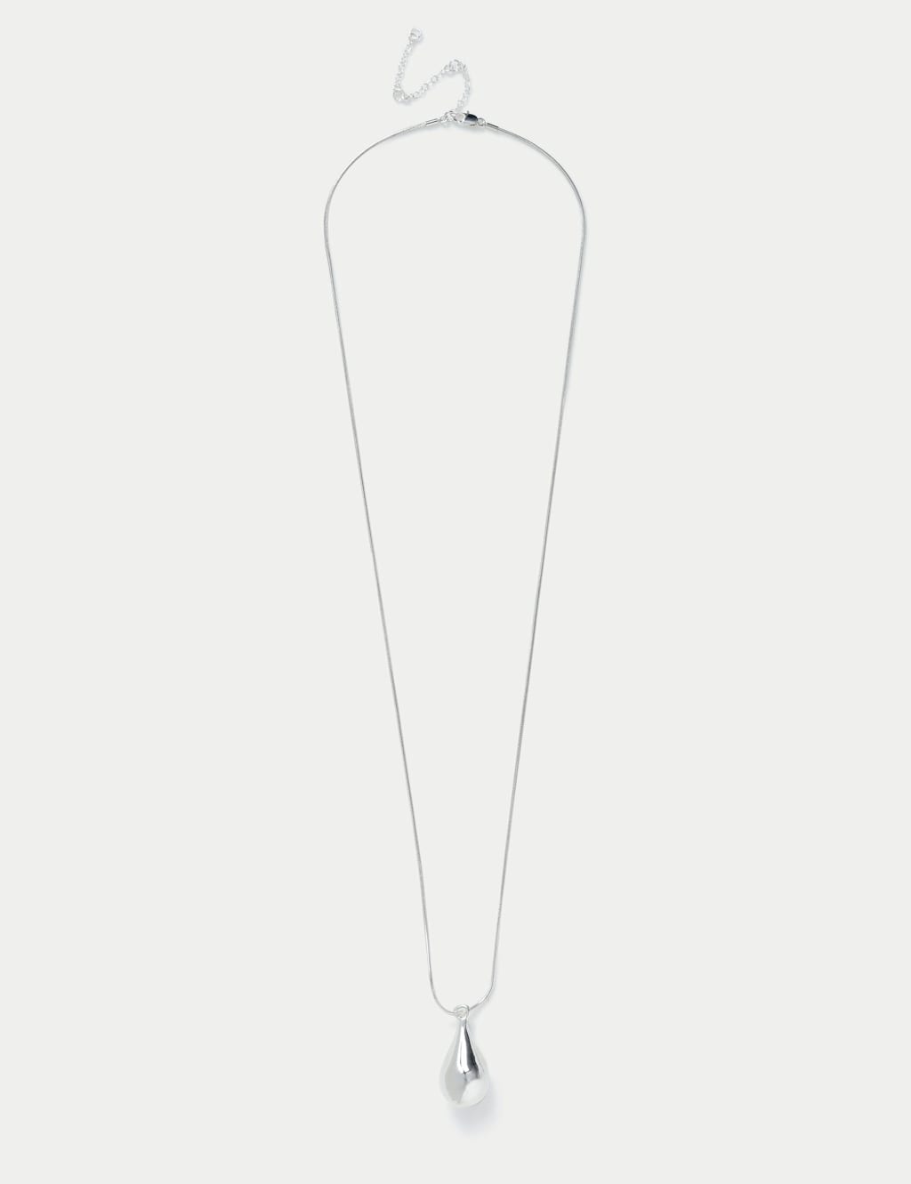 M&S Tear Droplet Pendant Silver