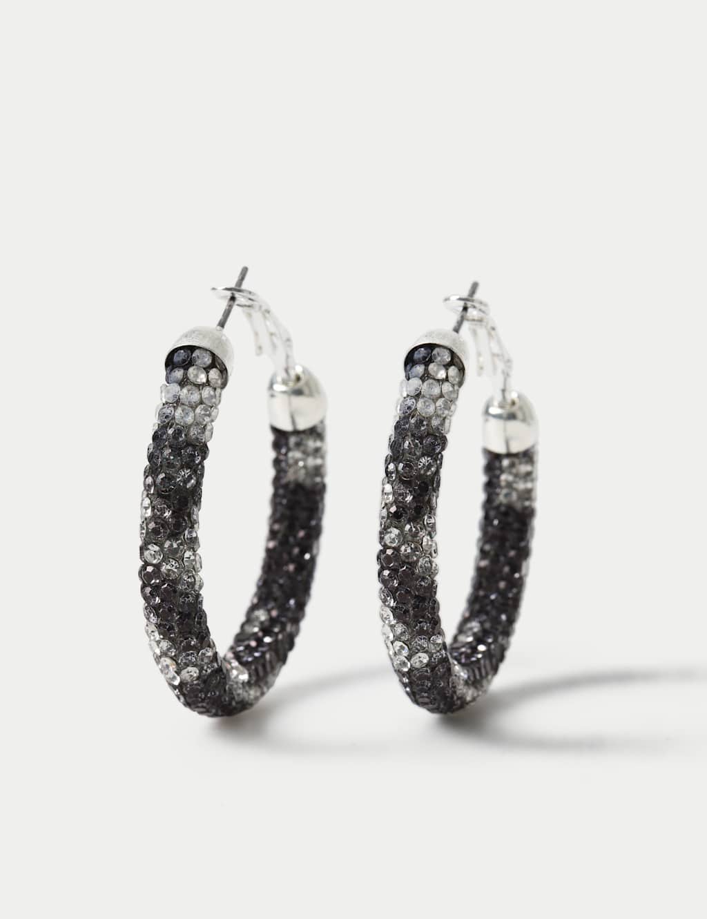 M&S Zebra Embellished Hoop Earrings Multi