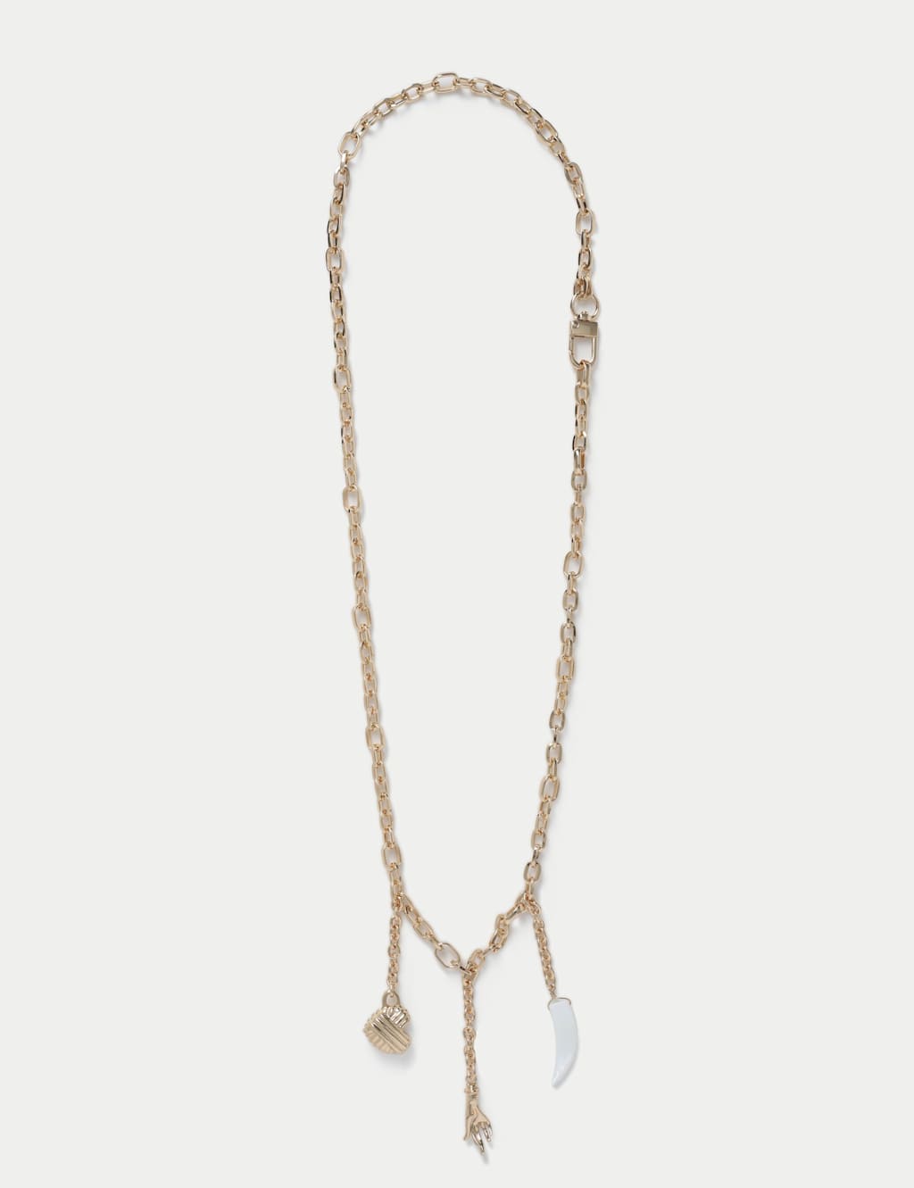 M&S Tusk Charm Belly Chain Gold