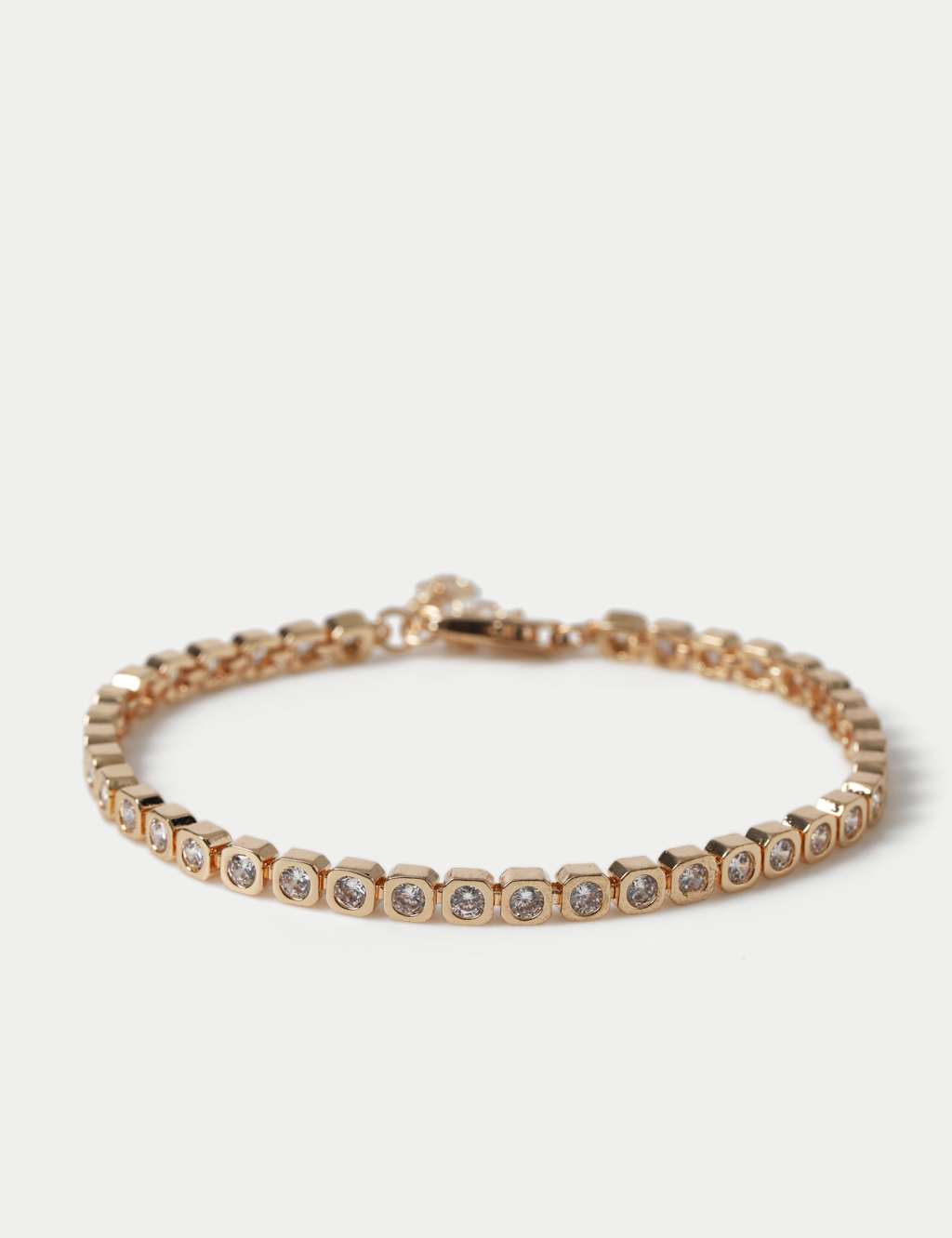 M&S Autograph Cubic Zirconia Tennis Bracelet Gold