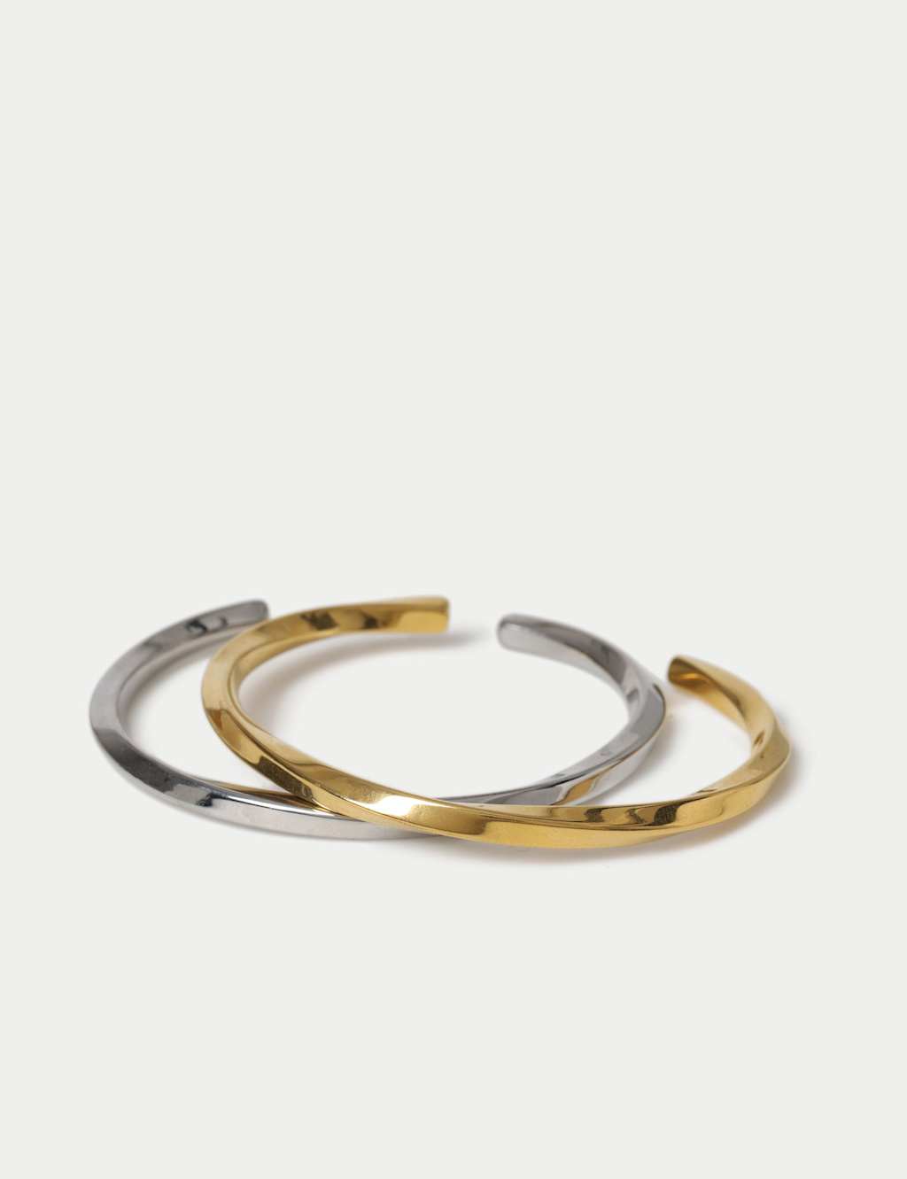 Autograph Autograph 2 Pack Stainless Bangles Multi