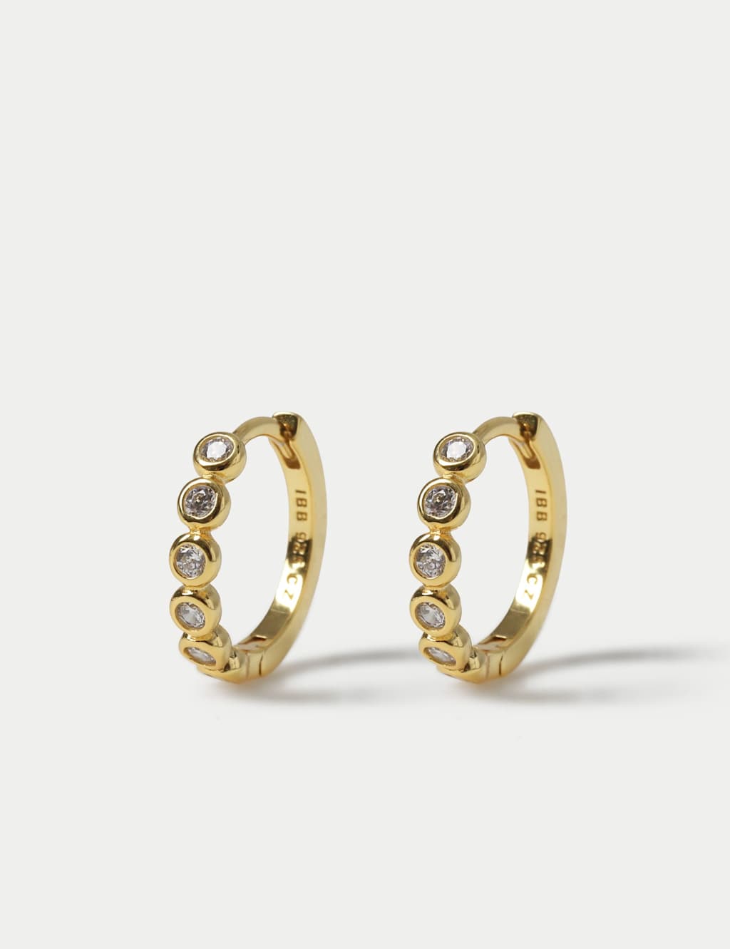 M&S Women's Sterling Silver Gold Plated Earrings