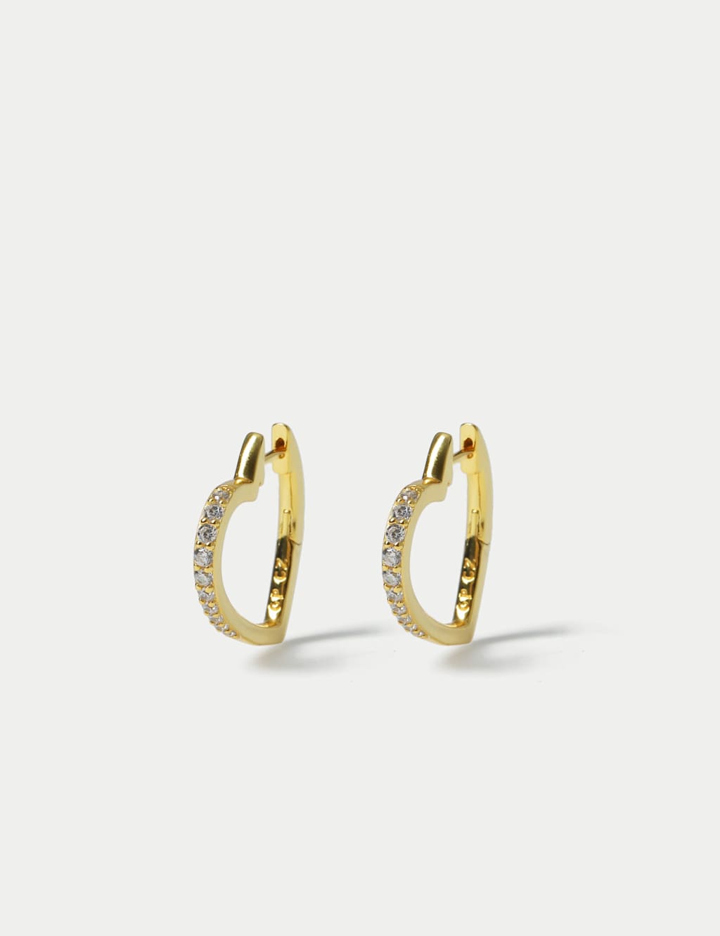 M&S Women's Sterling Silver Gold Plated Earrings