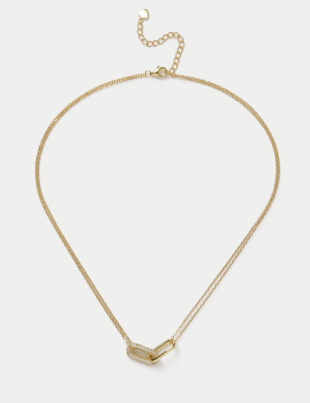 M&S Sterling Silver Gold Plated Necklace Gold