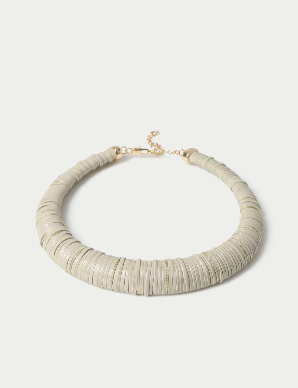 M&S Women's Wrapped Faux Leather Torque - Beige