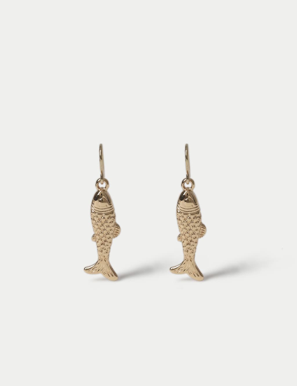 M&S Women's Mini Fish Earrings - Gold