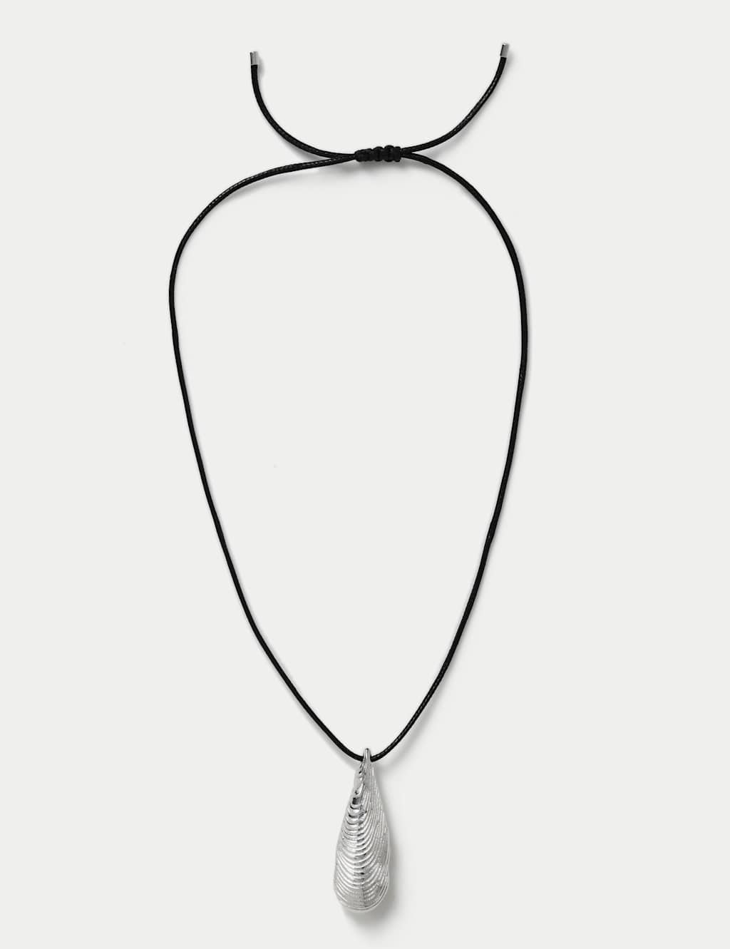 M&S Women's Shell Pendant Necklace - Silver