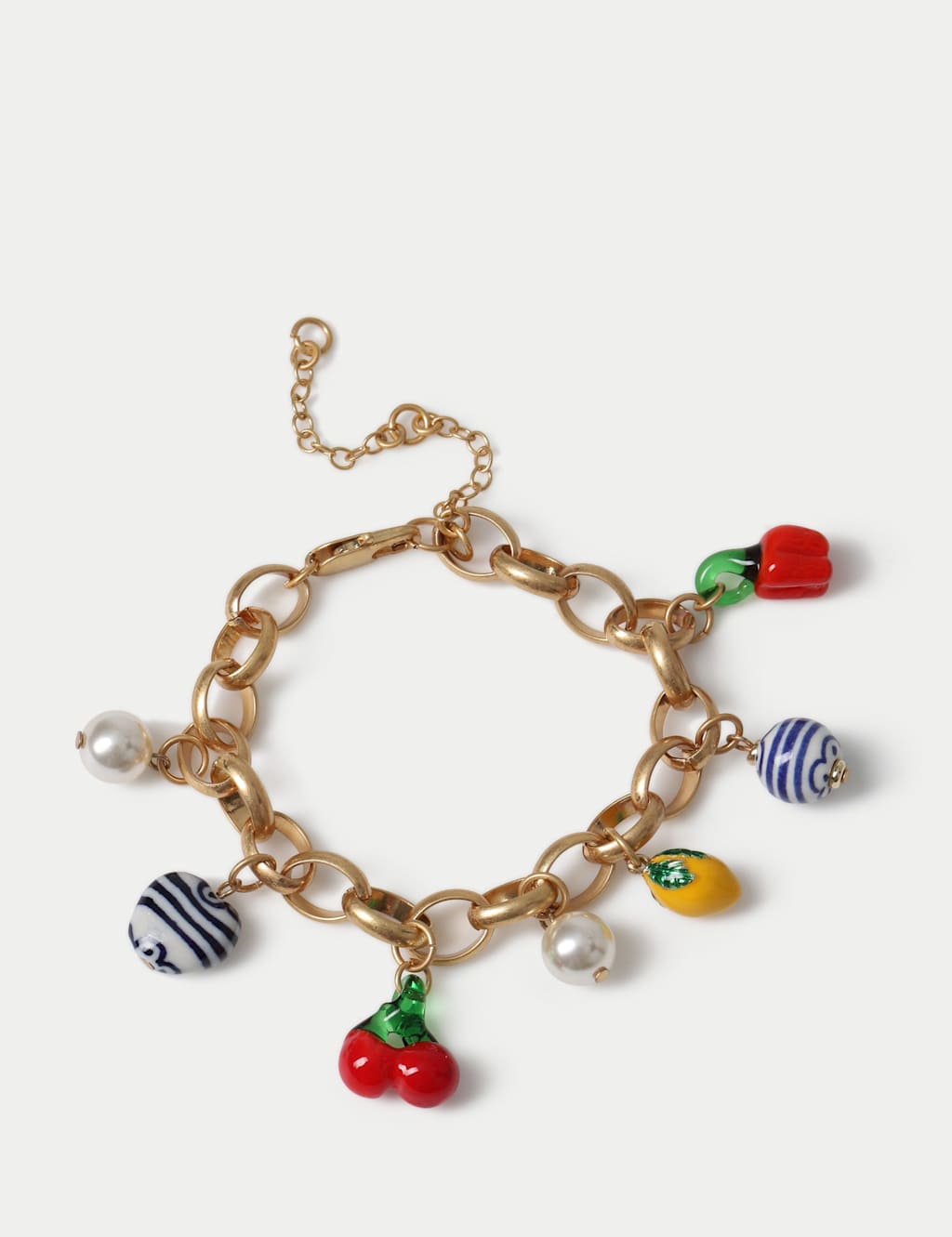 M&S Women's Chilli Multi Charm Bracelet