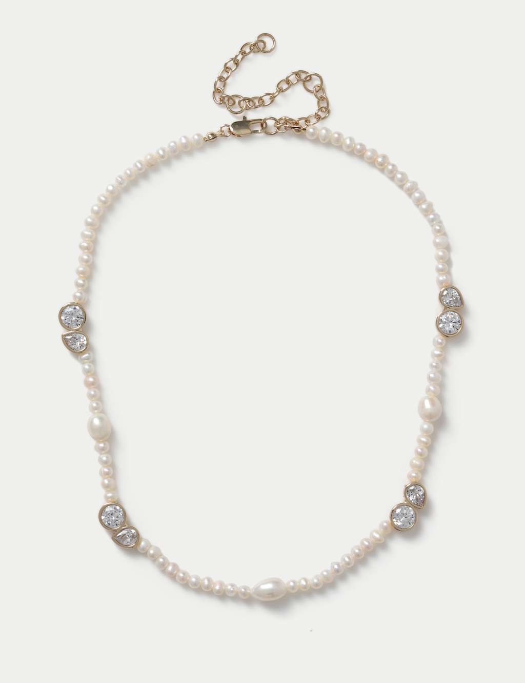 Autograph Women's Freshwater Pearl Cubic Zirconia Necklace - Gold