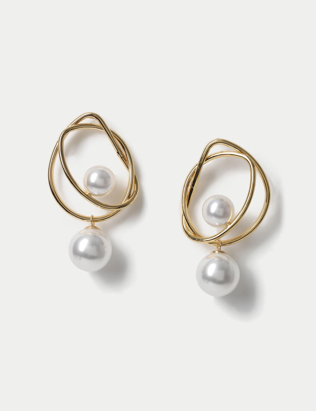 Autograph Women's Pearl Drop Earrings - Gold