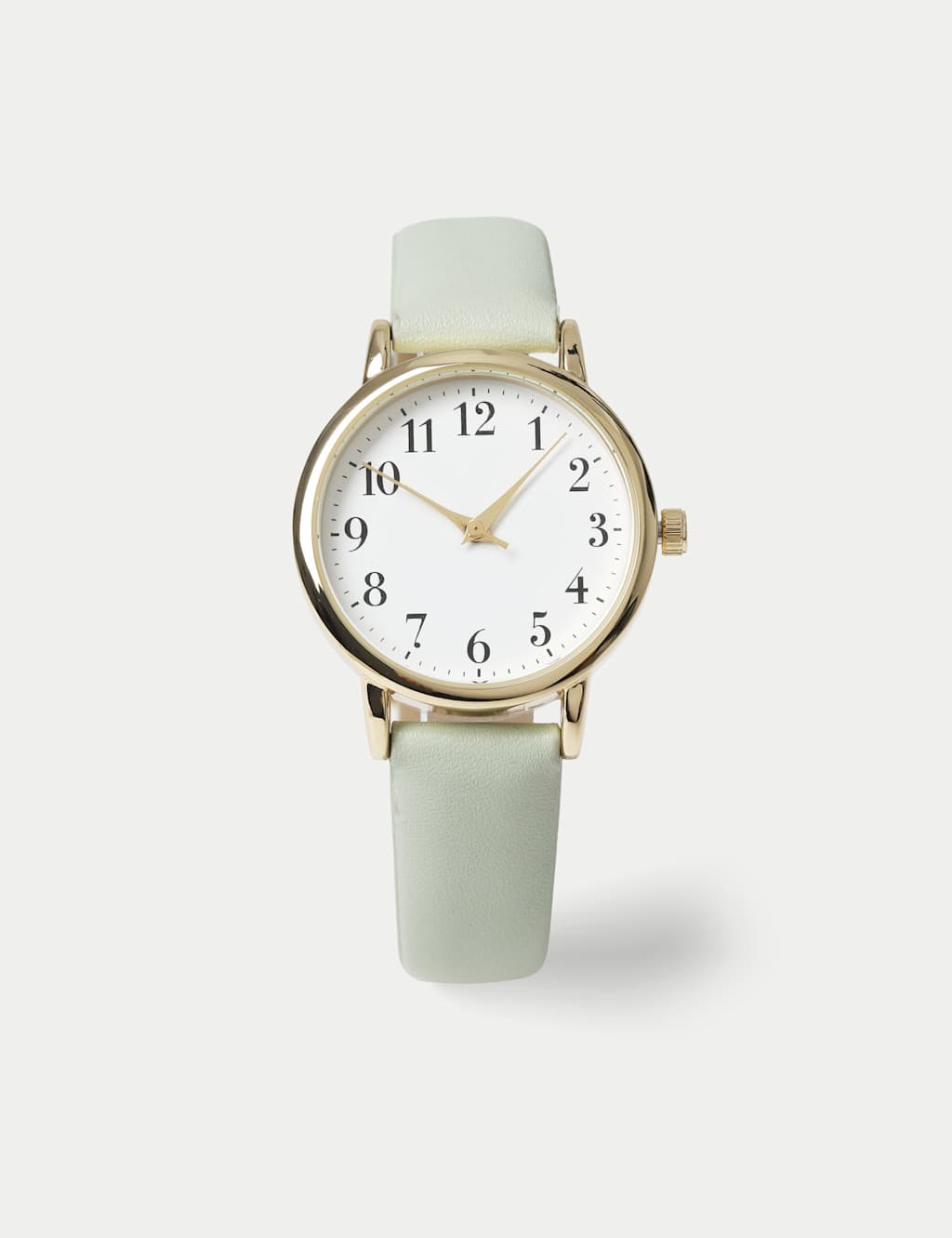 M&S Sage Minimalist Faux Leather Strap Watch - Green - for Women