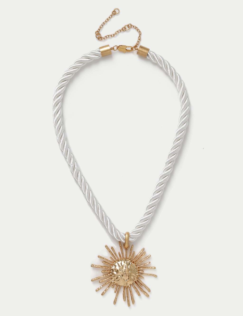 M&S Women's Sun Pendant Rope Necklace - Gold