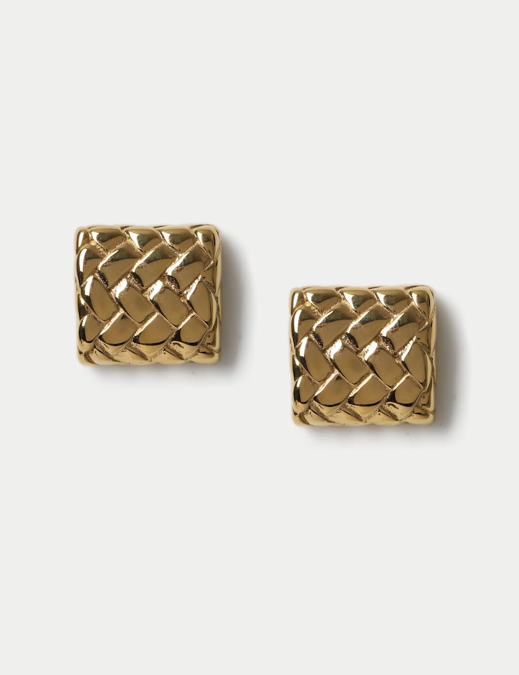Autograph Women's Diamond Textured Stud Earrings - Gold
