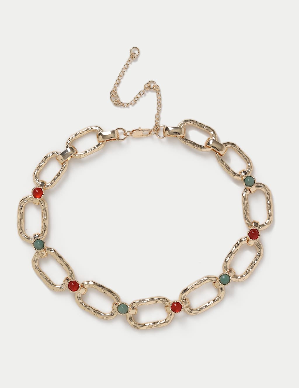 Per Una Women's Natural Stone Chunky Link Necklace - Gold