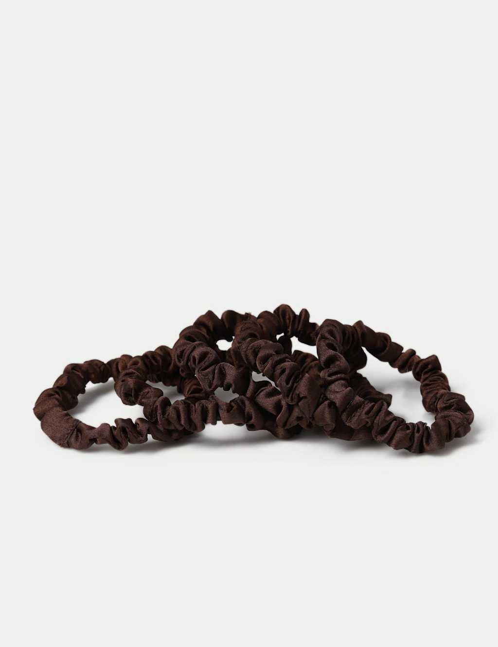 M&S Women's 5 Pack Brown Scrunchies