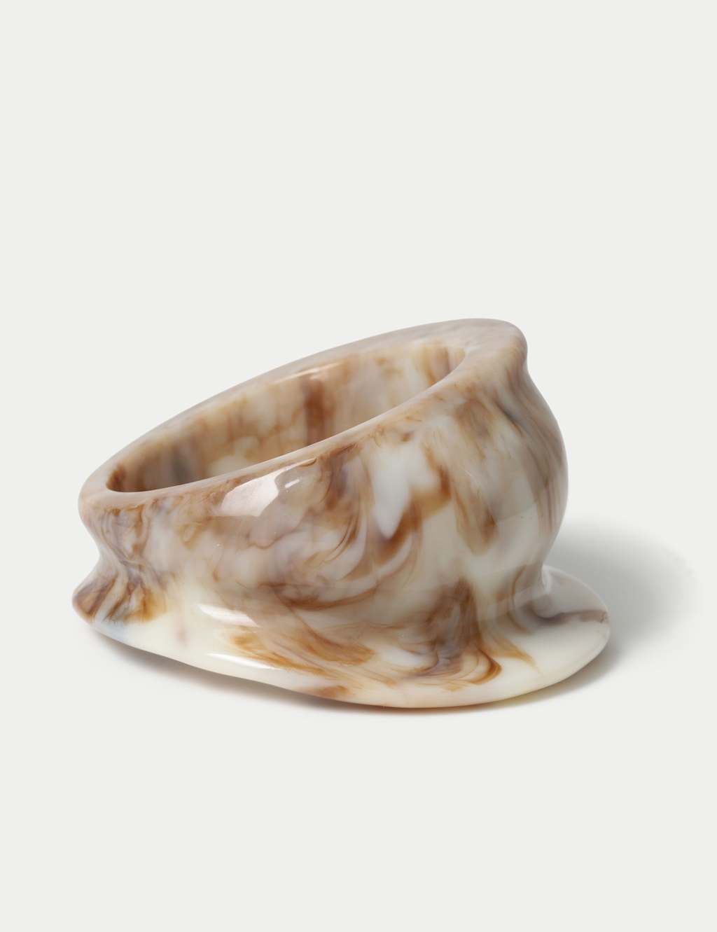 Autograph Women's Swirl Resin Bangle - Brown
