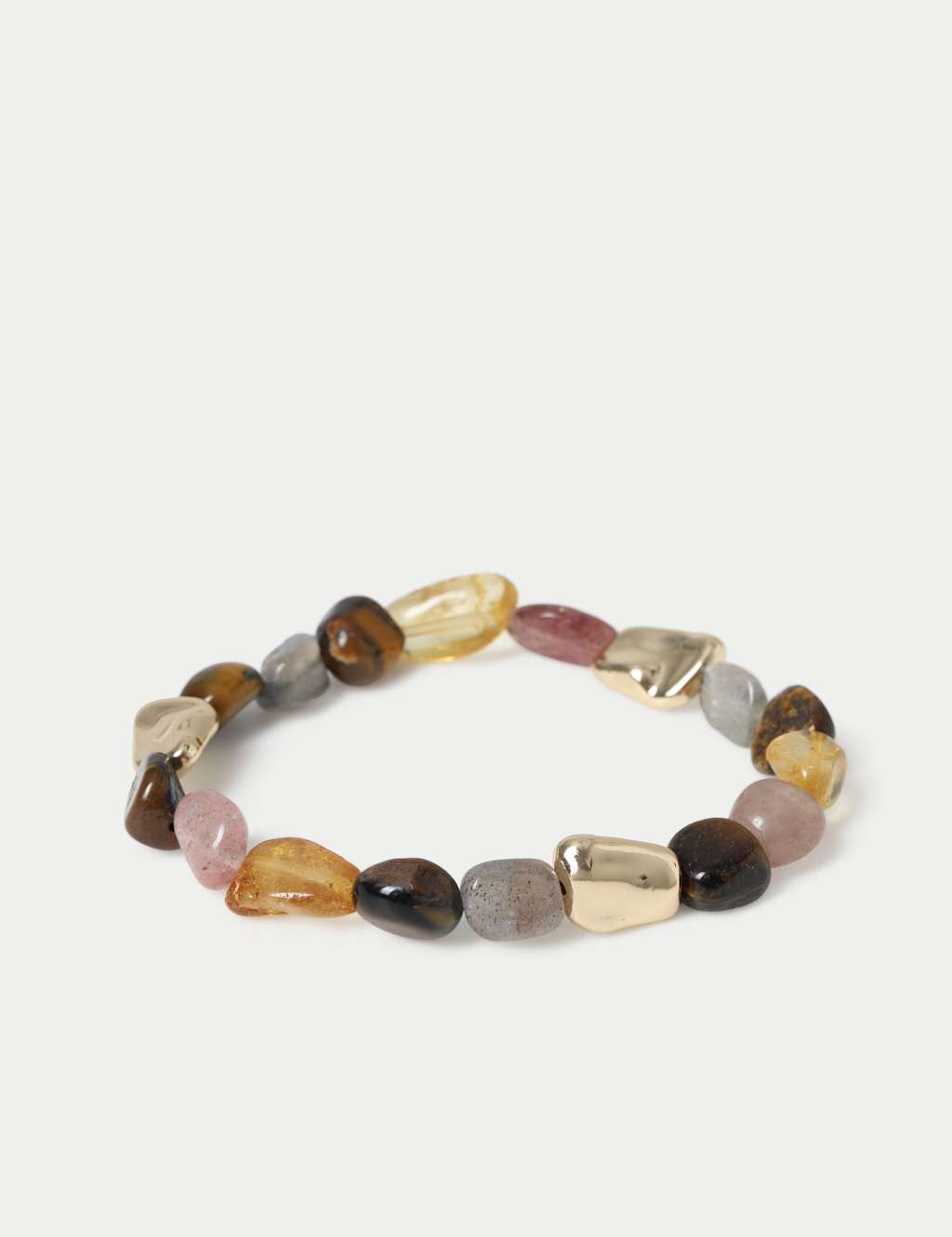 Autograph Women's Glass Natural Stone Bracelet - Small-Medium - Multi