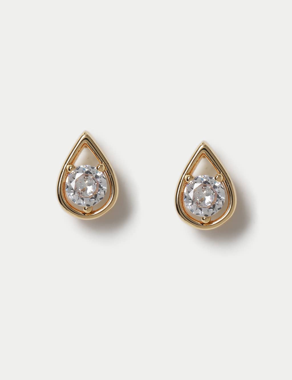 M&S Women's 14ct Gold Plated Teardrop Earrings - Small-Medium