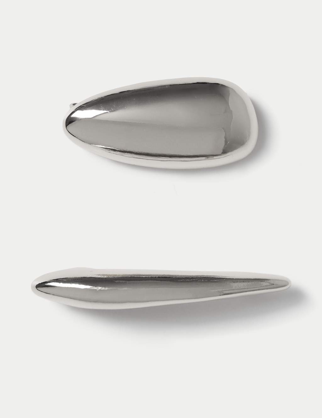 Women's 2 Pack Silver Tone Clean Dome Brooch - Available at M&S