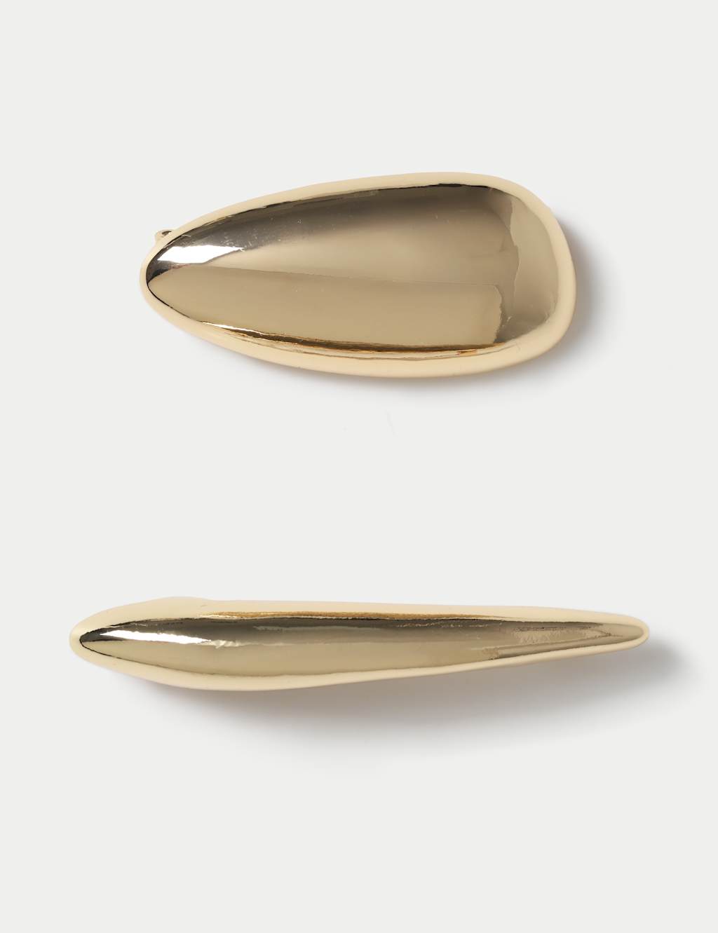 Women's 2 Pack Gold Tone Clean Dome Brooch - Available at M&S
