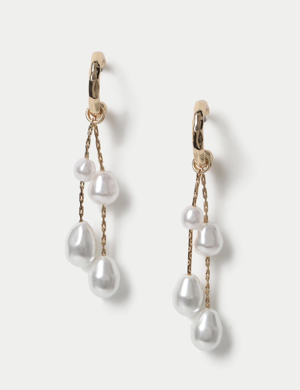 M&S Women's Cascade Drop Earrings - Gold Mix
