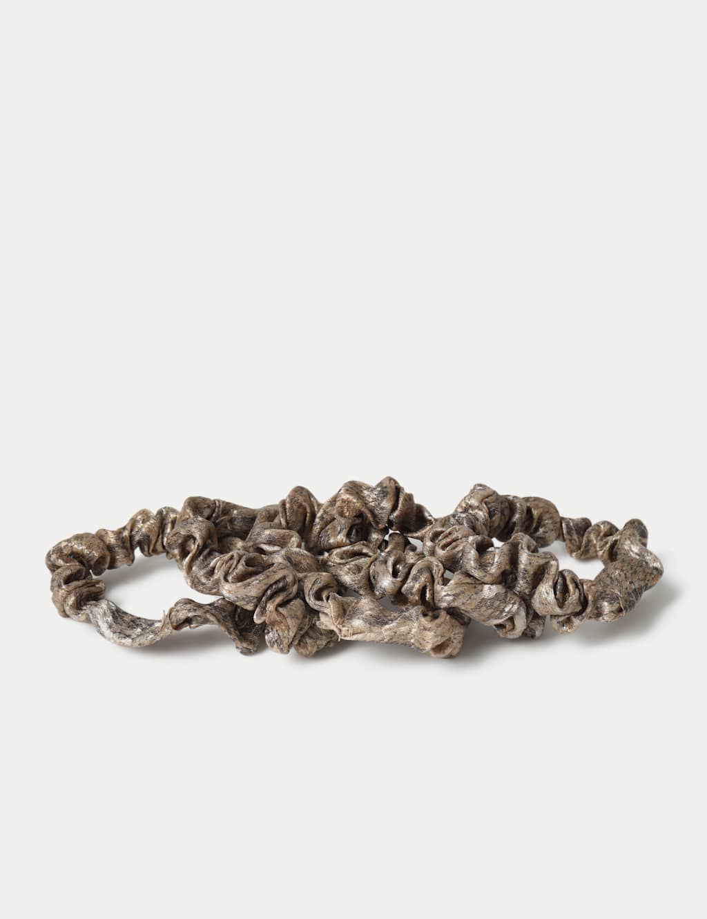 M&S Women's 5 Pack Animal Scrunchie - Brown Mix