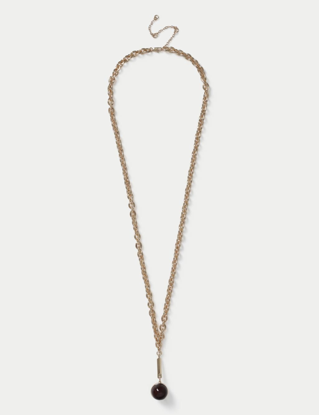 Autograph Women's Orb Pendant Necklace - Burgundy