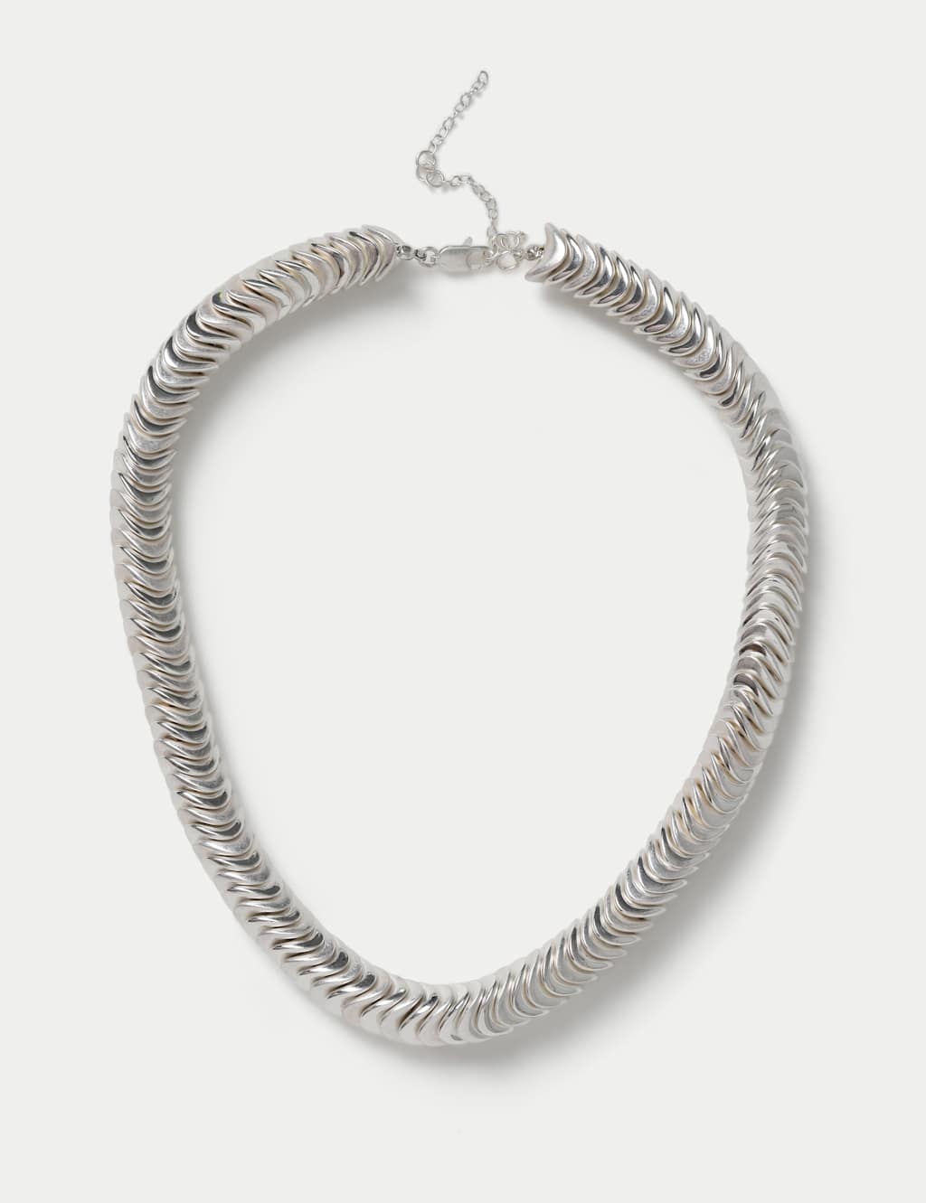 M&S Women's Twined Chain Necklace - Silver