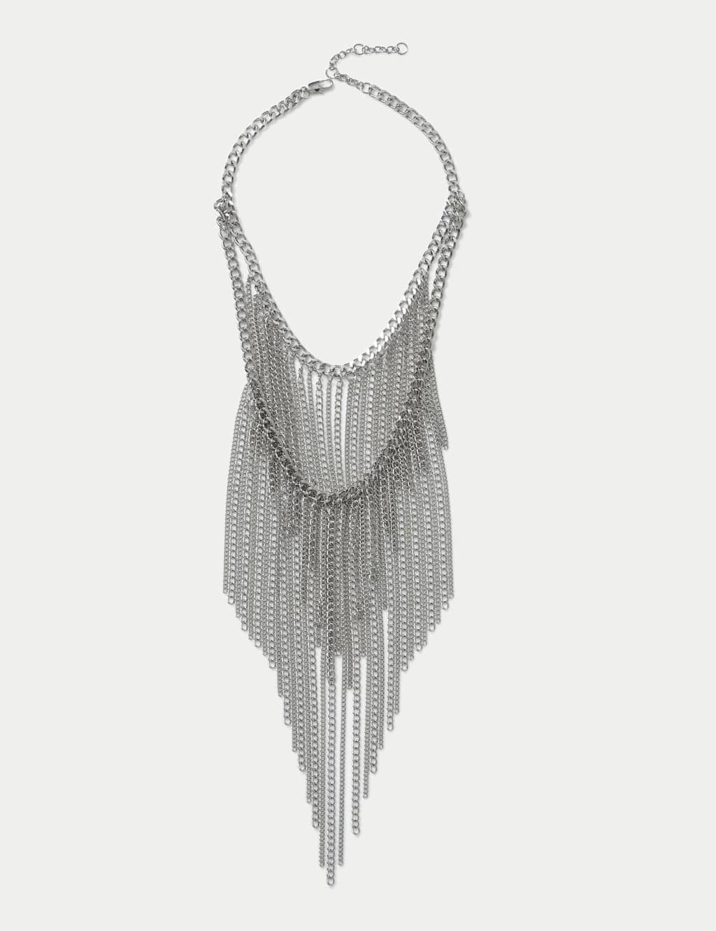 M&S Women's Statement Chain Piece Necklace - Silver