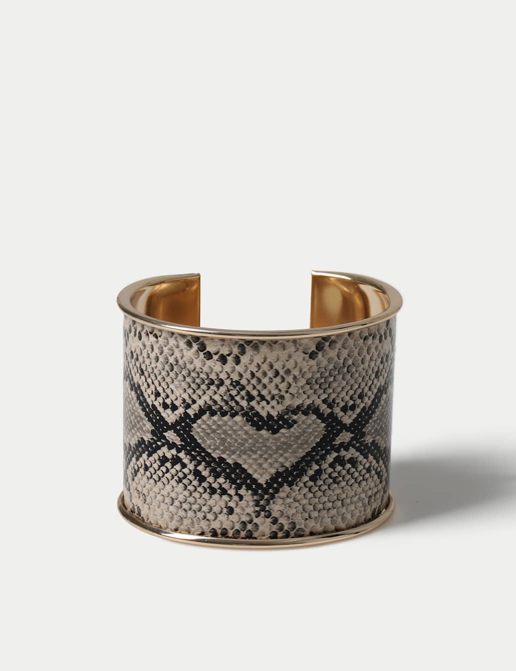 M&S Women's Snakeskin Print Cuff - Gold Mix