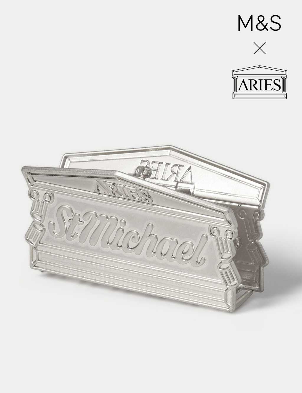M&S X Aries Women's Metal Claw Hair Clip - Silver