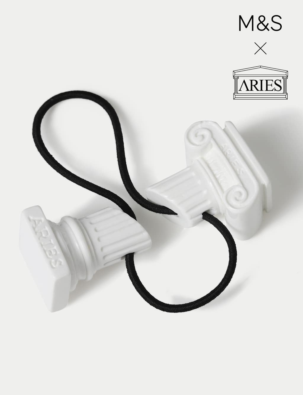 M&S X Aries Women's Greek Column Hair Band - White