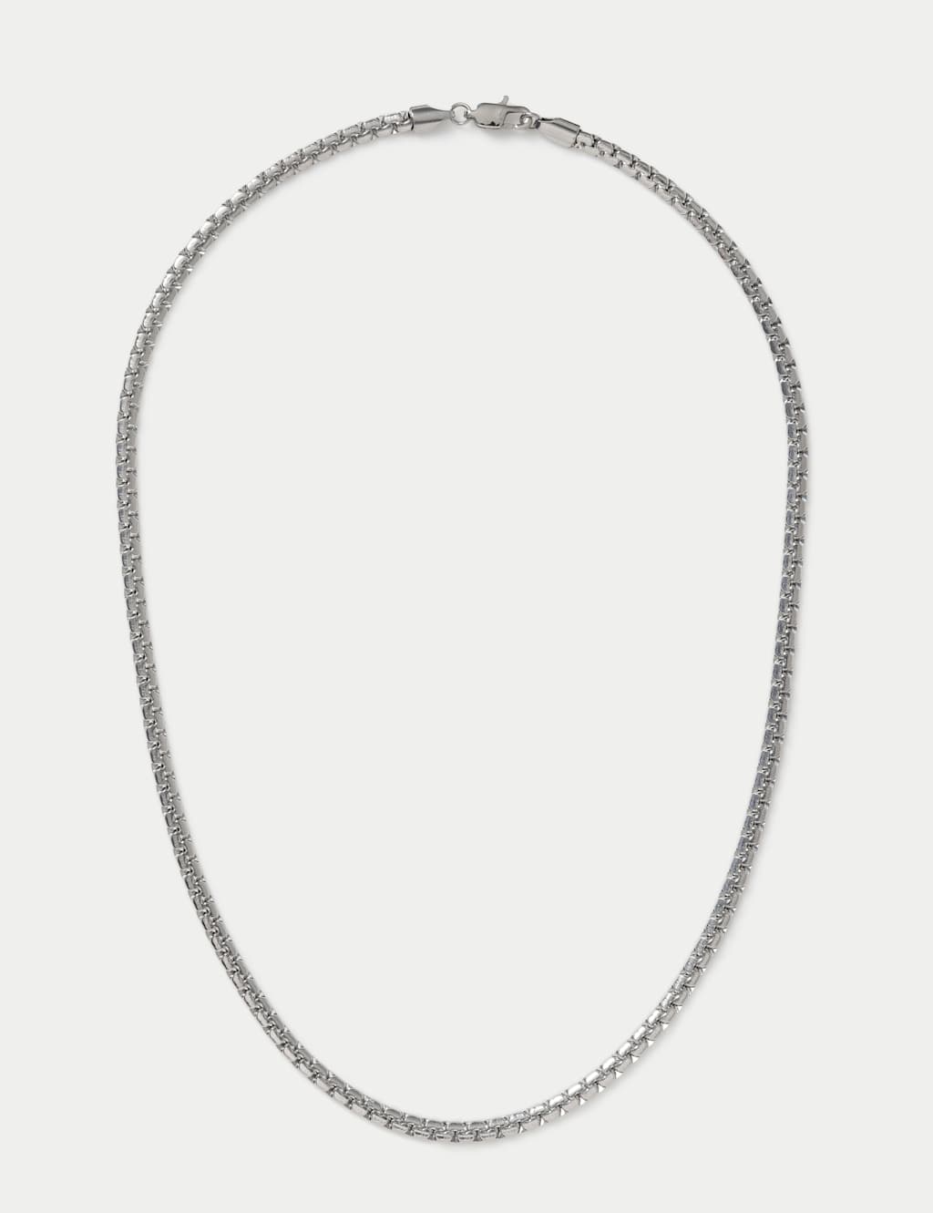 Autograph Men's Auto Stainless Detailed Chain Necklace - Silver