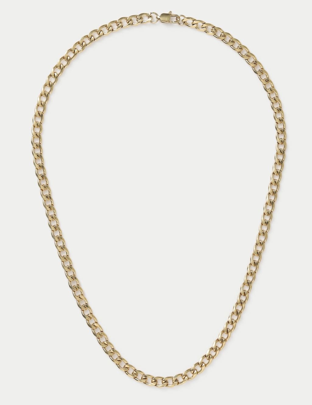 M&S Men's Stainless Curb Chain Necklace - Gold