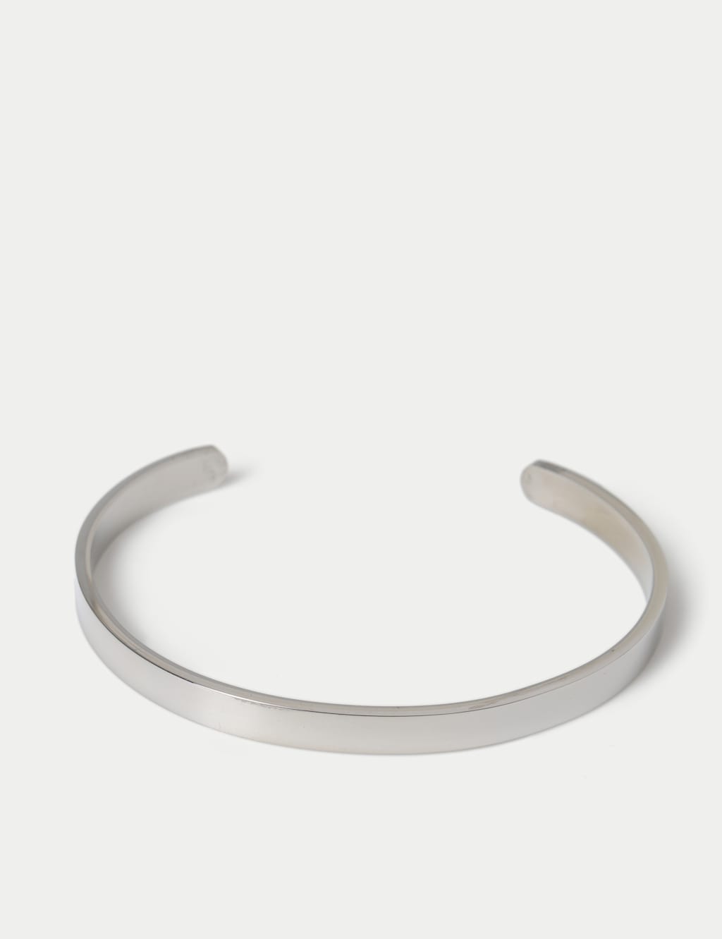 M&S Men's Stainless Thin Cuff - Silver