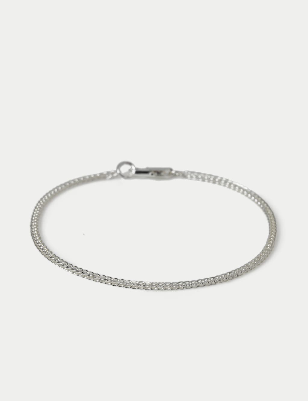 M&S Men's Thin Chain Bracelet - Silver
